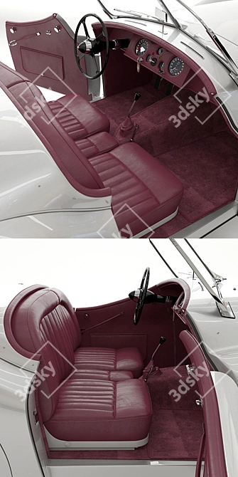 Classic Jaguar XK120: Sporty Elegance 3D model image 2