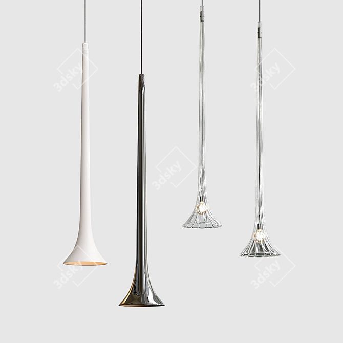 SISSI LED Ceiling Light 3D model image 1