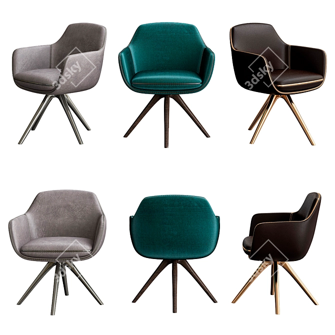 Rolf Benz 640: Elegant Comfort for Your Home 3D model image 1