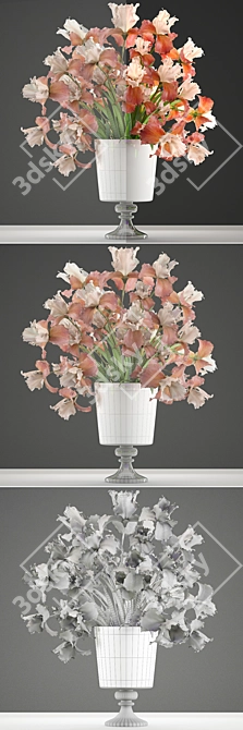 Iris Bouquet: Collection of Flowers 3D model image 3