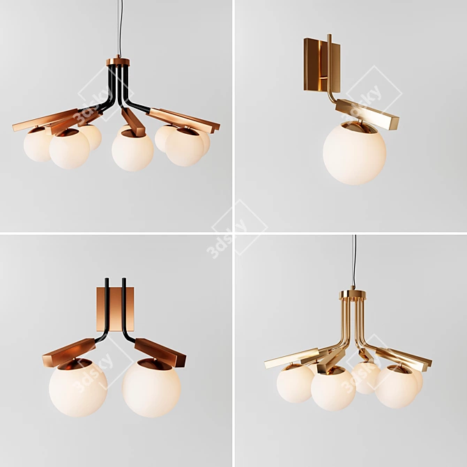 Mambo Utulamp Globe Lighting Collection 3D model image 1
