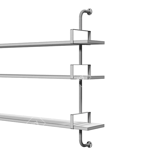 Modern Modular Shelf System - Gubi Etageres Mategot 3D model image 3