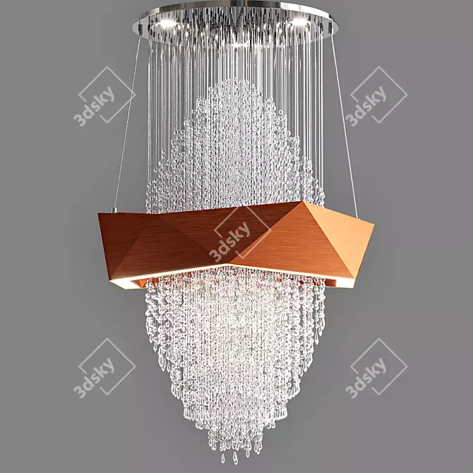 Elegant Chandelier Bracelet 3D model image 1