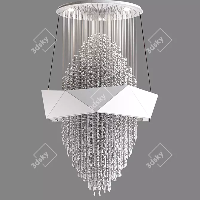 Elegant Chandelier Bracelet 3D model image 3