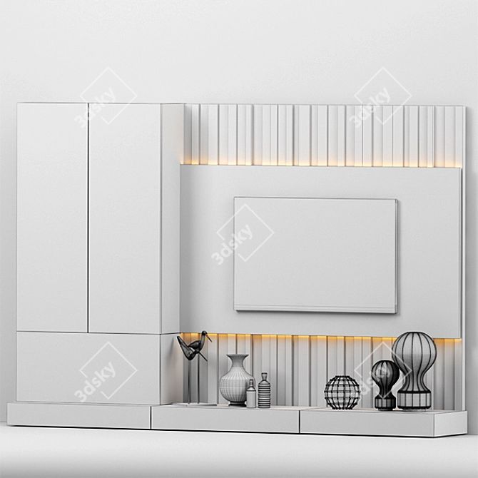 Modern TV Stand_12 3D model image 3