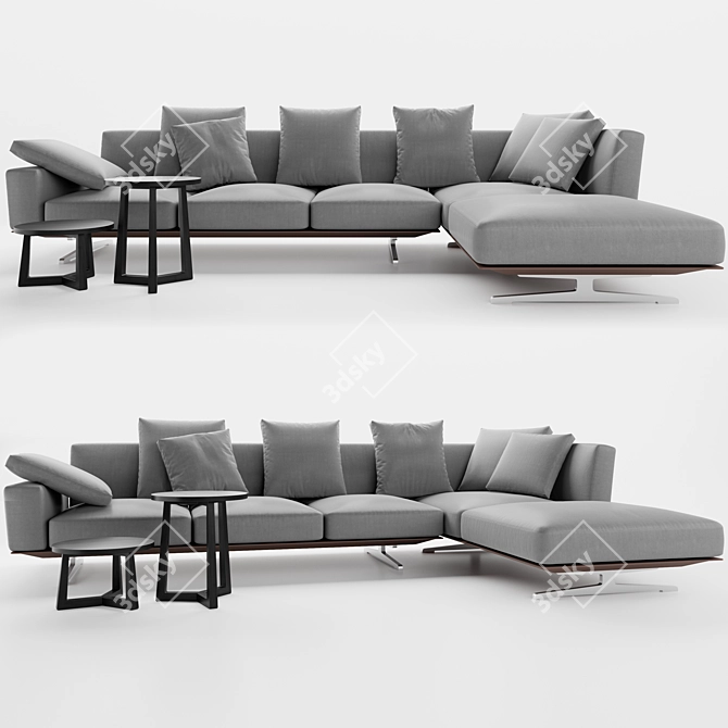 Cozy Comfort: Flexform Soft Dream Sofa 3D model image 1