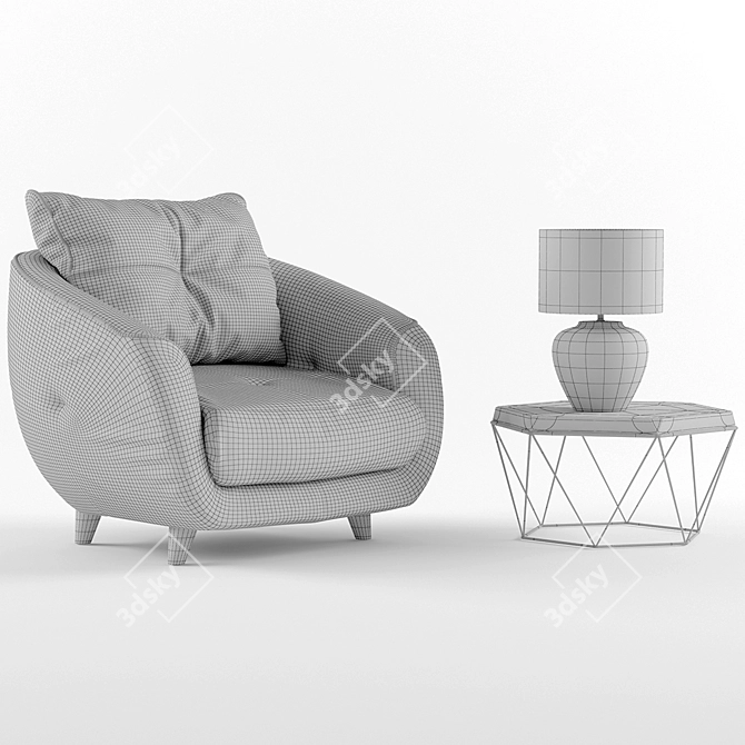 Title: Anderssen's Stradivari Chair: Luxury Meets Comfort 3D model image 2