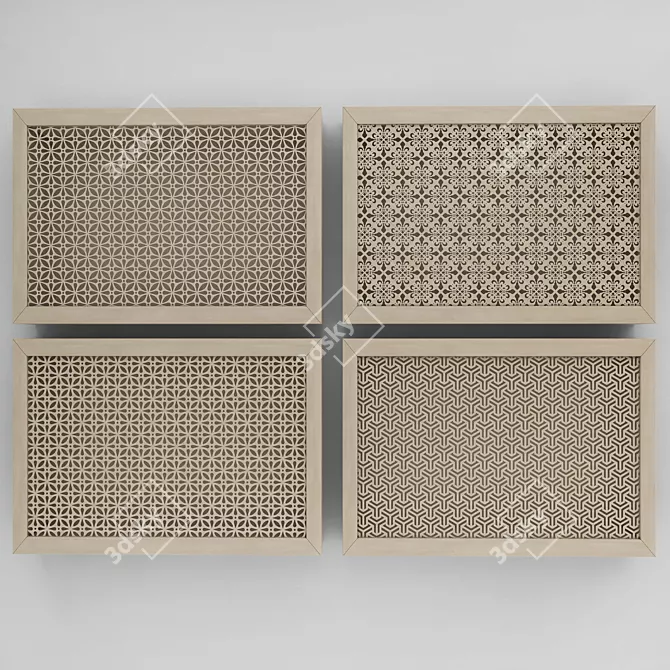 Modern Radiator Screen: Enhance Your Space 3D model image 1