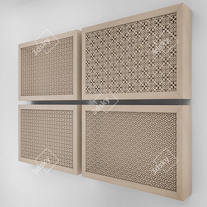 Modern Radiator Screen: Enhance Your Space 3D model image 2