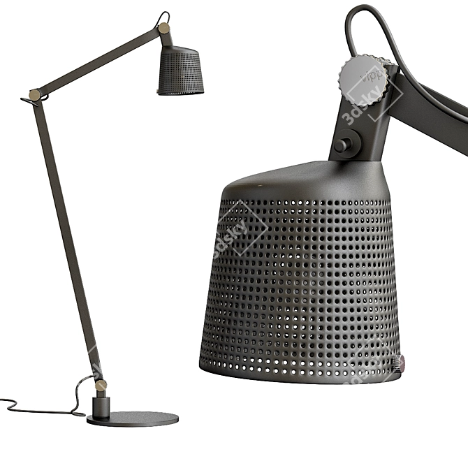 Sleek Luminance: vipp Floor Lamp 3D model image 1