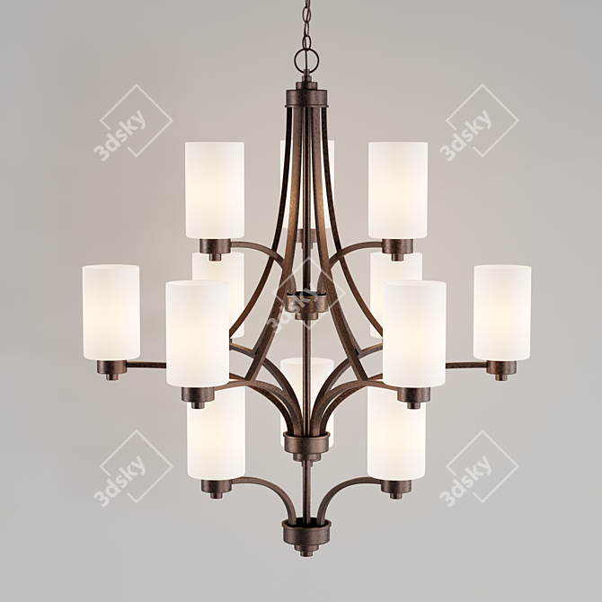 Parkdale 12-Light Chandelier | Oil Rubbed Bronze 3D model image 1