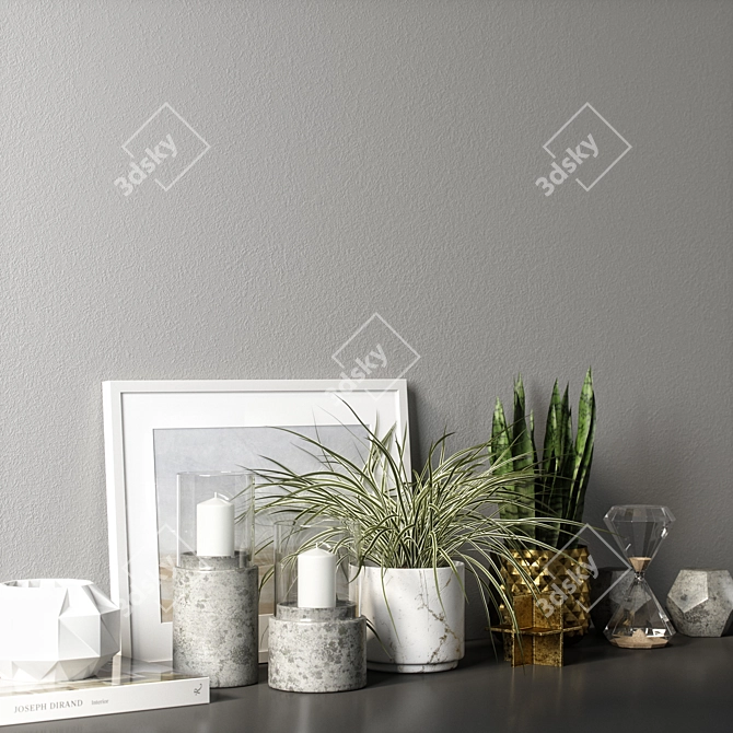 Elegant Decor Set 04: Perfect for any Space 3D model image 4