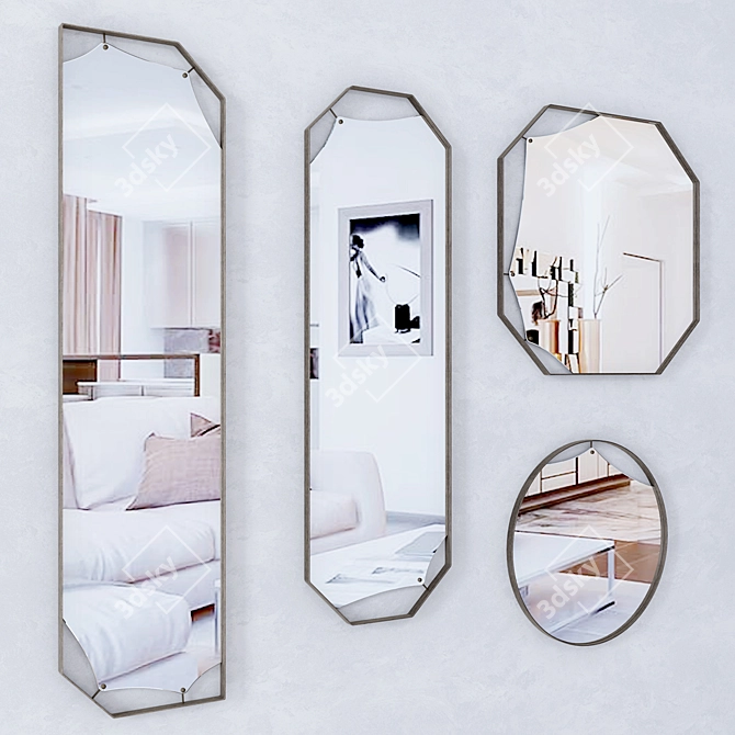 Modern Minimalist Glass Fiam Pinch 3D model image 1