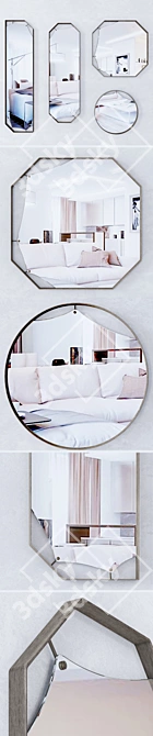Modern Minimalist Glass Fiam Pinch 3D model image 2
