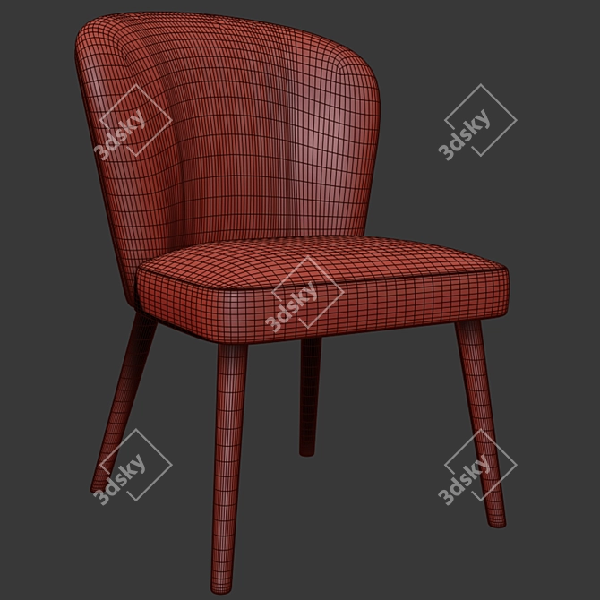 Elegant Minotti Aston Lounge Chairs 3D model image 3