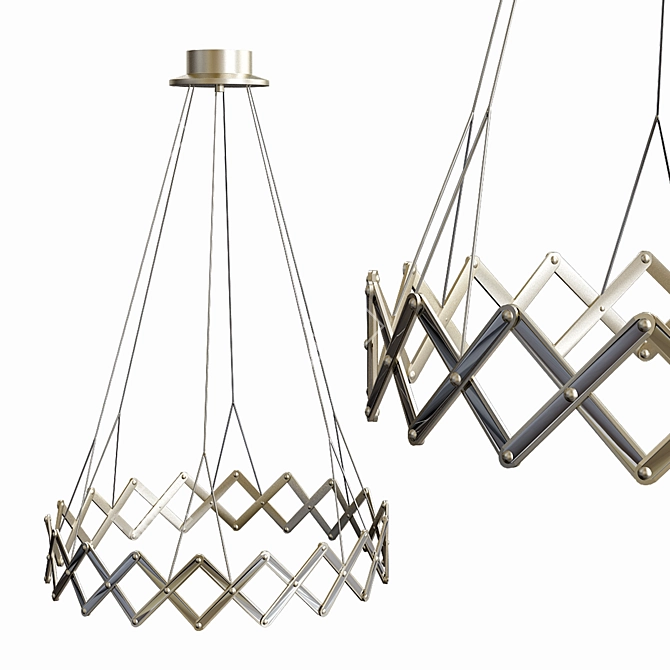 Zoom Chandelier - Luxurious Illumination Solution 3D model image 1