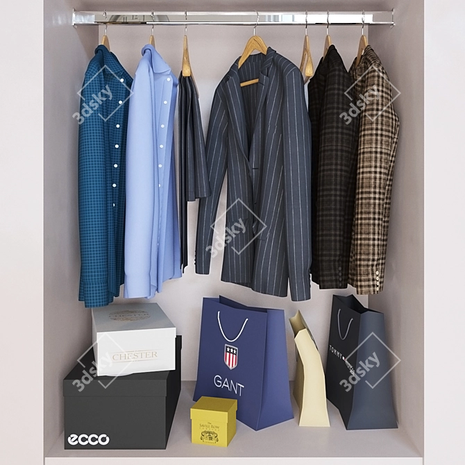 Wardrobe Essentials Set 3D model image 1