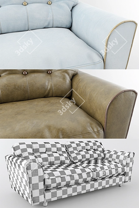 Arden Sofa: Stylish, Comfortable, and Durable 3D model image 3