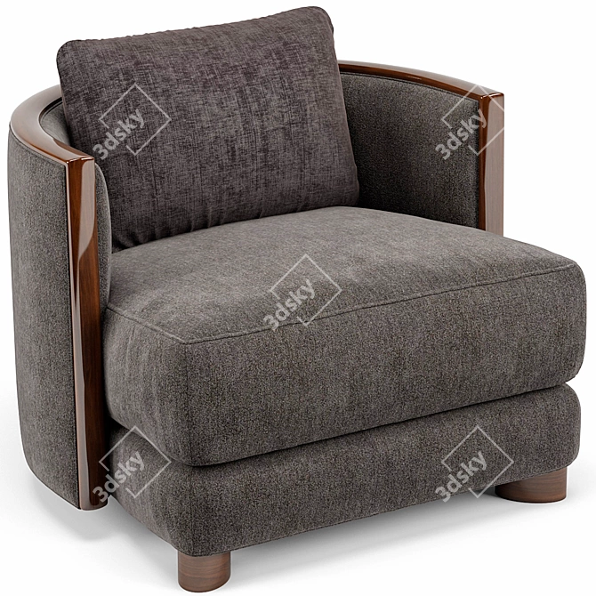 Commodore Chair: Sleek and Stylish Seating 3D model image 1