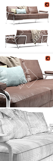 Vintage Carpe Diem Sofa: Busnelli  3D model image 3
