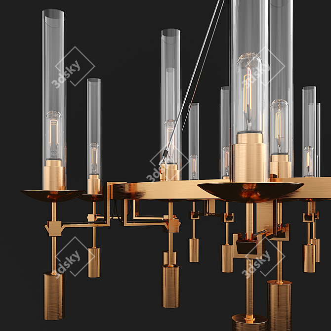 Loft Designe Chandelier 4542: Modern, Elegant, and Spacious 3D model image 2