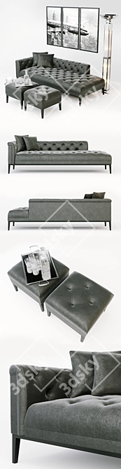 Elegant Eichholtz Cesare Lounge Set 3D model image 2