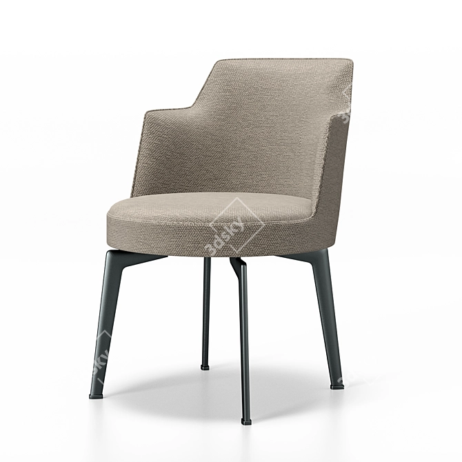 Elegant Ergonomic Flexform Hera 3D model image 3