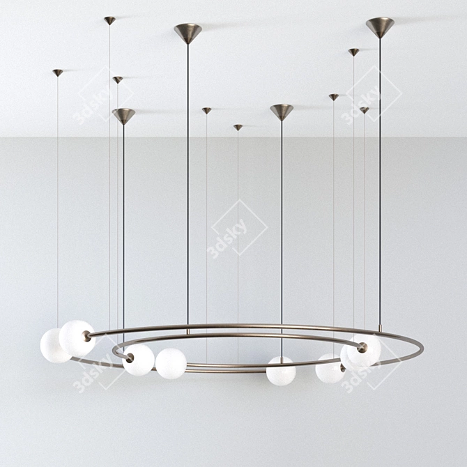 Volker Haug Oddments Dual Pendant Light 3D model image 1