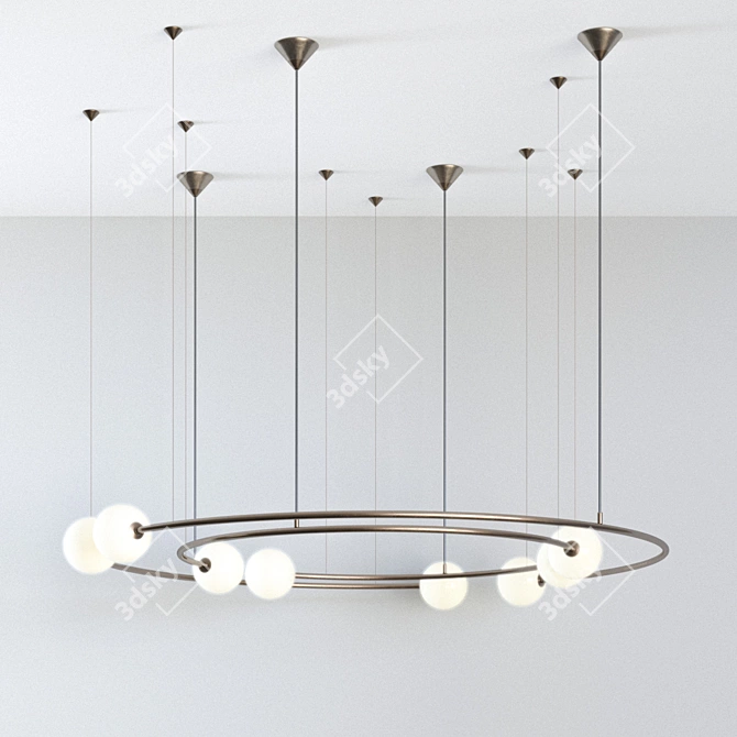 Volker Haug Oddments Dual Pendant Light 3D model image 2