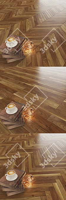 Korelia Walnut: Color-Correcting Parquet 3D model image 2