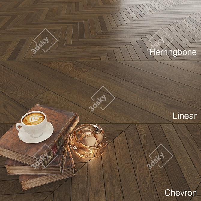 Karelia Oak Oregano Parquet 3D model image 1