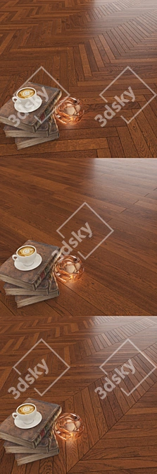 Karelia Oak Cinnamon Parquet 3D model image 2