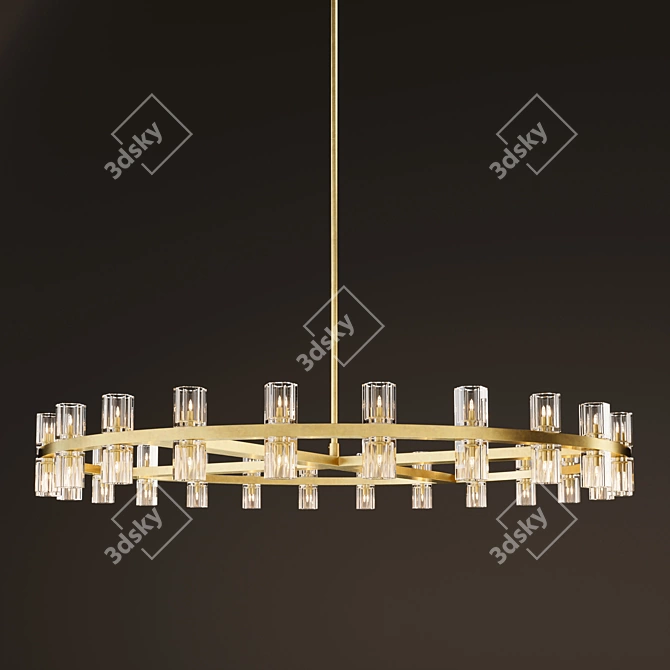 Elegant Arcachon Chandelier 3D model image 1