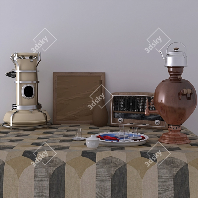 Kurdish Cultural Decor 3D model image 1