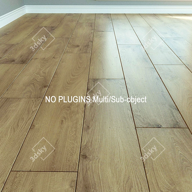 Laminate Parquet: Natural Wood Elegance 3D model image 1