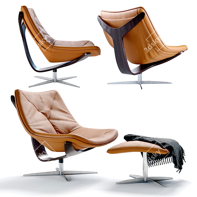 Modern Roche Bobois Dolphin Armchair 3D model image 1