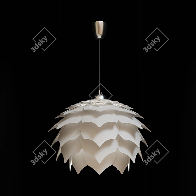 PANGO 2 Wooden Pendant Light 3D model image 1