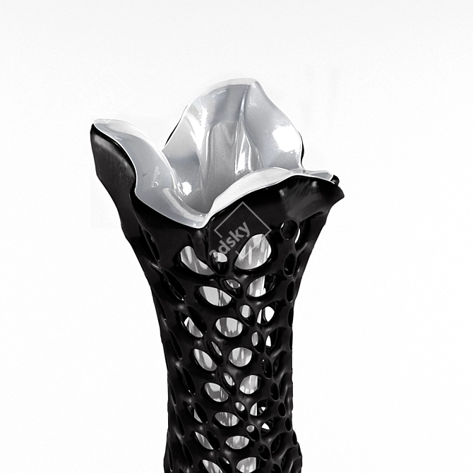 Sculptural Glass Vase: Hani Rashid 3D model image 2