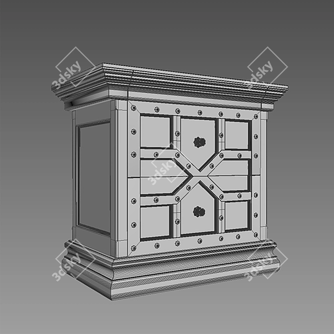 17th C. Castello Restoration Hardware 3D model image 3