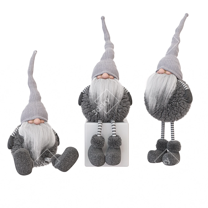 Handmade Gnome Collection 3D model image 1