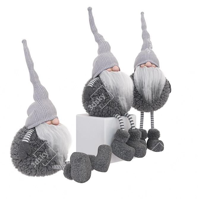 Handmade Gnome Collection 3D model image 2