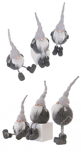 Handmade Gnome Collection 3D model image 3