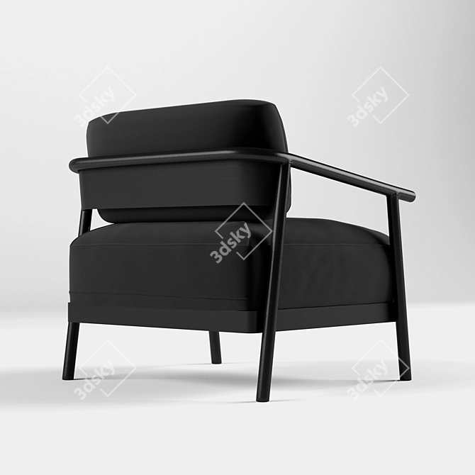 Elegant BB3 Lounge Chair - Perfect Blend of Comfort and Style 3D model image 2