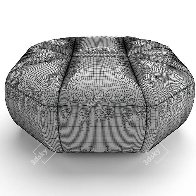 Ethereal Cloud Ottoman 3D model image 3