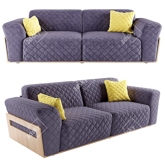 Elegant Bubble Sofa Bed 3D model image 1