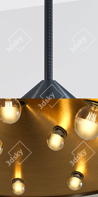 Illuminating Electric Ballroom - Modern Lighting Fixture 3D model image 2