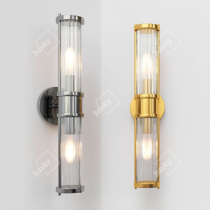 Claridges Double Wall Lamp 3D model image 1