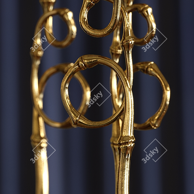 Elegant Evoca Candlestick Pair 3D model image 2
