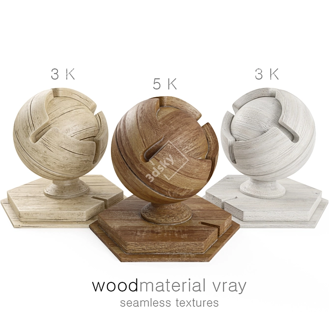 Seamless Wood Shaders 3D model image 1