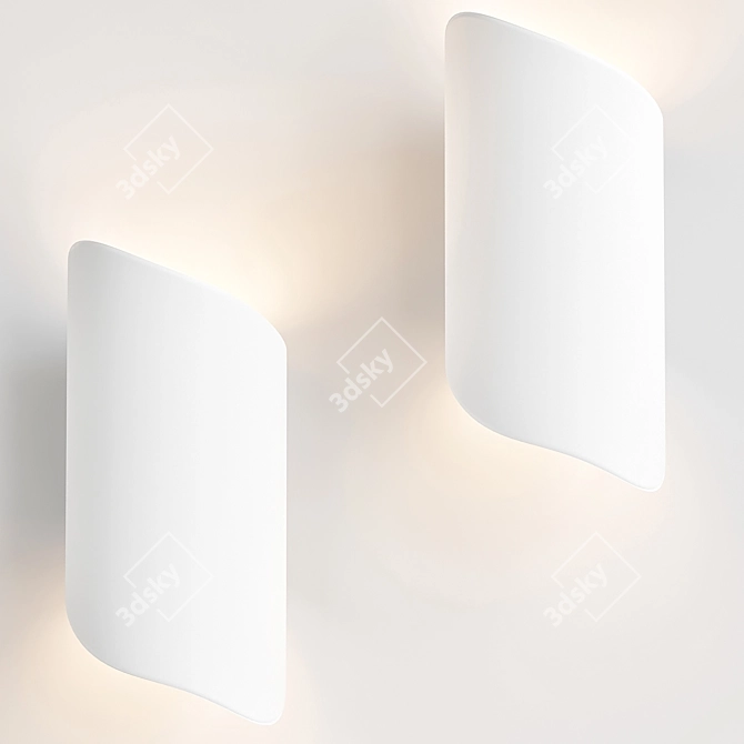 Wireless Wall Sconce: Enhance Your Space! 3D model image 1